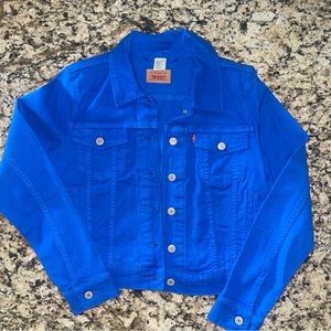 Levi’s Women’s Trucker Denim Jacket Blue Size M Cobalt Blue